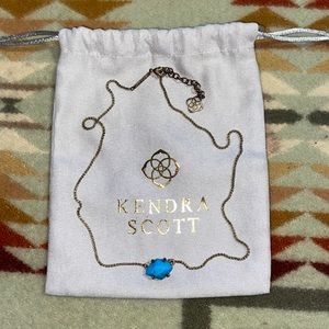 Kendra Scott blue pendant necklace